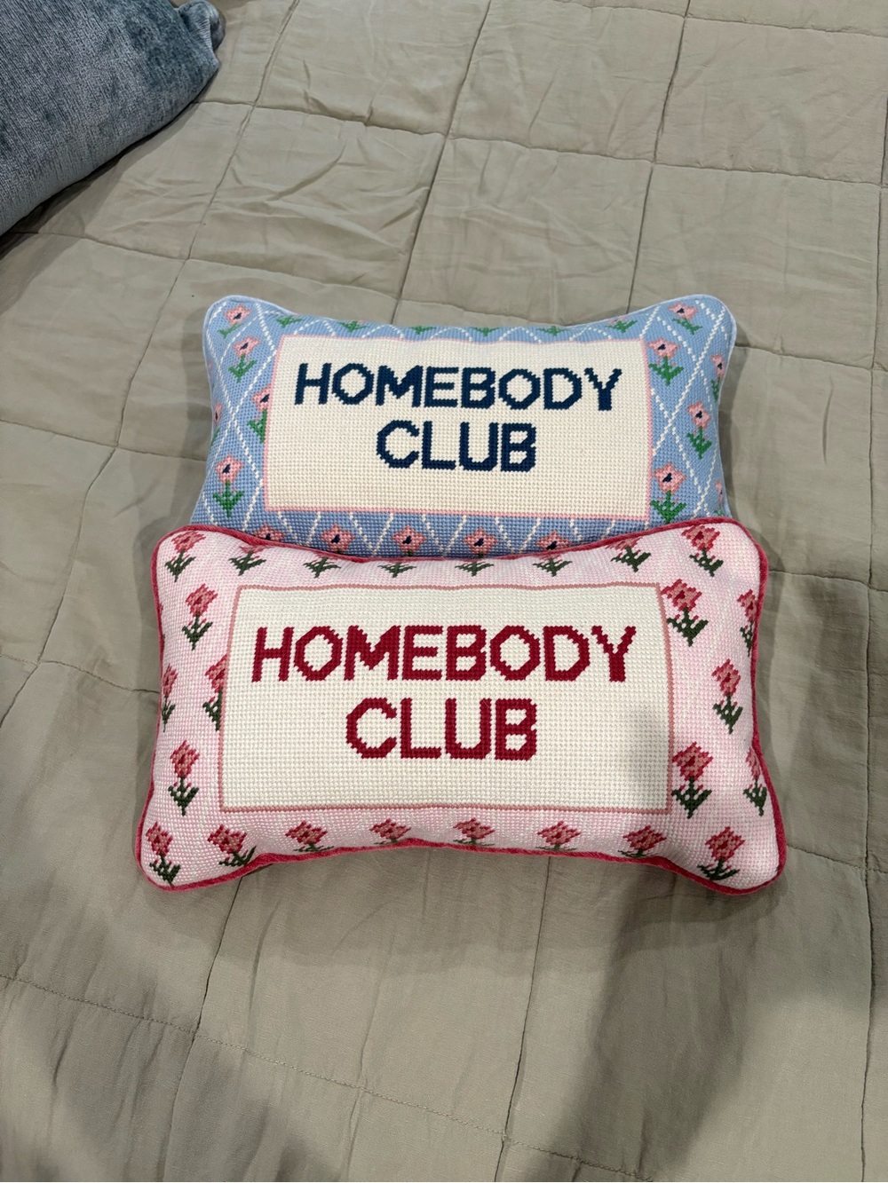 Needlepoint pillows